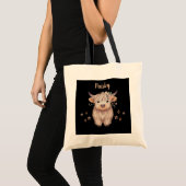 Modern Highland Koe ontwerp Tote Bag (Voorkant (product))
