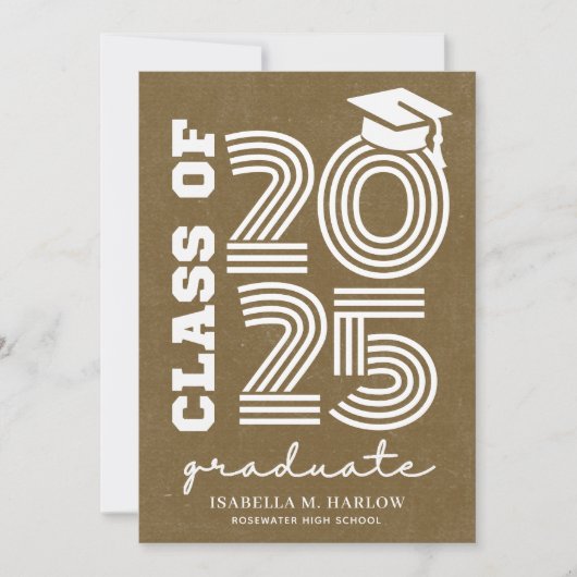 Modern Highschool Afstuderen Aankondiging (Voorkant)