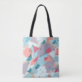 Modern Hip Abstract Geometric 50s Art Pattern Tote Bag (Voorkant)
