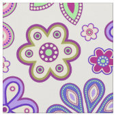 Modern Hippie Floral Pattern | Botanisch Stof (Close Up)