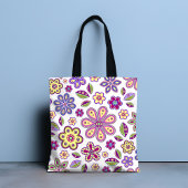 Modern Hippie Floral Pattern | Botanisch Tote Bag