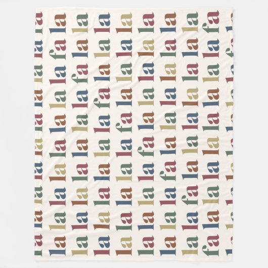 Modern Hipster Kerstmis La La Holiday Fleece Deken (Voorkant)