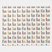 Modern Hipster Kerstmis La La Holiday Fleece Deken (Voorkant (Horizontaal))