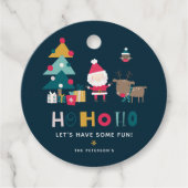 Modern HO HO Kerst Bedankjes Labels (Voorkant)