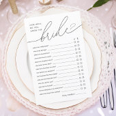 Modern Hoe goed ken je het bruidsdouche spel