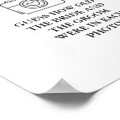 Modern Hoe oud waren ze vrijgezellenfeest Game tek Poster (Hoek)