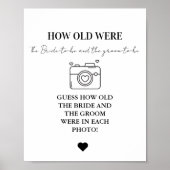 Modern Hoe oud waren ze vrijgezellenfeest Game tek Poster (Voorkant)