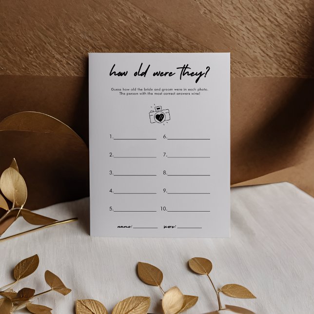 Modern hoe oud waren ze Vrijgezellenfeest spel (Creator heeft geüpload)