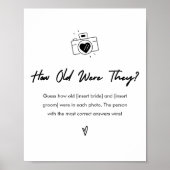 Modern hoe oud waren ze Vrijgezellenfeest spel tek Poster (Voorkant)