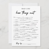 Modern hoe ze ontmoetten Bridal Libs spel Kaart (Voorkant)