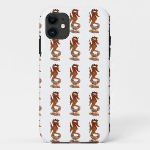 modern hoesje van gekaard zeepaardje