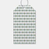 Modern Hole in One Par-t-shirt golf Verjaardag Cadeaulabel (Achterkant)