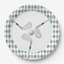 Modern Hole in One Par-t-shirt golf Verjaardag Papieren Bordje