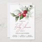 Modern Holiday Baby shower Invitation Kaart (Voorkant)