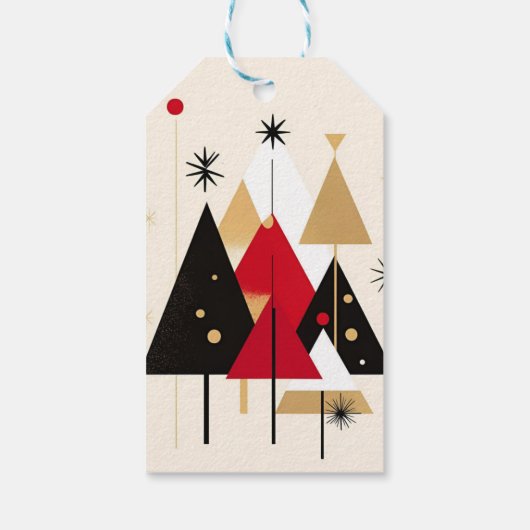 Modern Holiday Cheer Gift Label Cadeaulabel (Achterkant)