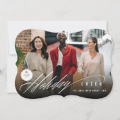 Modern Holiday Cheer Photo Business Vakantie Kaart (Voorkant)