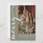 Modern Holiday Christmas Kaart (Voorkant)