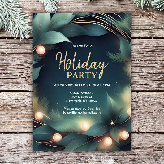 Modern Holiday Company Party Kaart