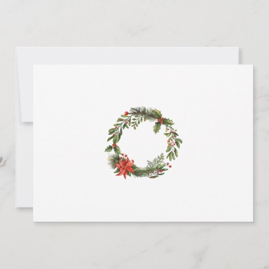 Modern Holiday Corporate Kerstfeest Kaart (Achterkant)