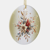 Modern Holiday Flowers Ornament (Rechts)