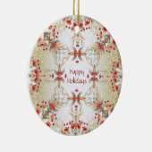Modern Holiday Flowers Ornament (Rechts)