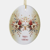 Modern Holiday Flowers Ornament (Rechts)