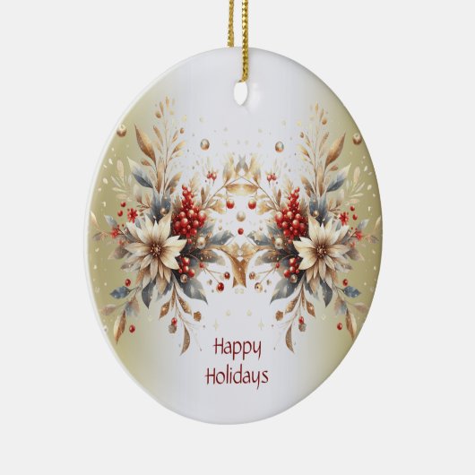 Modern Holiday Flowers Ornament (Rechts)