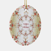 Modern Holiday Flowers Ornament (Rechts)