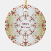 Modern Holiday Flowers Ornament (Voorkant)