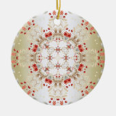 Modern Holiday Flowers Ornament (Voorkant)