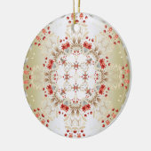 Modern Holiday Flowers Ornament (Links)
