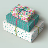 Modern Holiday Gift Wrap Set Inpakpapier Vel