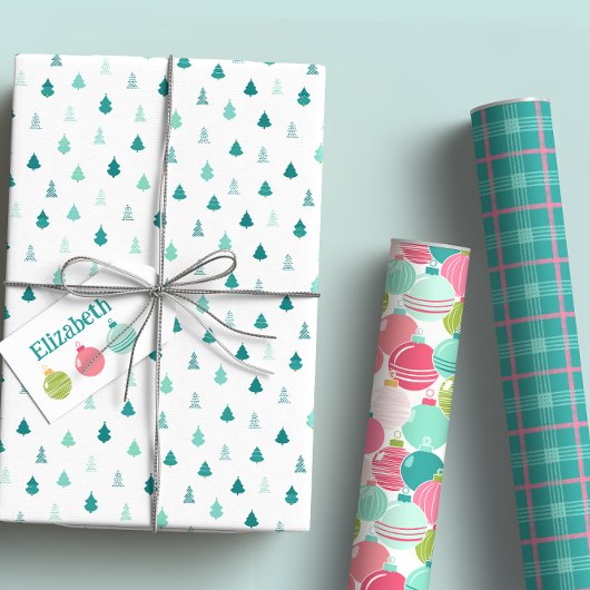 Modern Holiday Gift Wrap Set Inpakpapier Vel