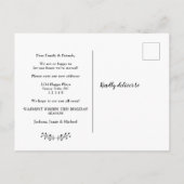 Modern Holiday Gingerbrood House Photo Moving Aankondigingskaart (Achterkant)