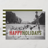 MODERN HOLIDAY | HOLIDAIRE FOTOKAART FEESTDAGENKAART (Voorkant / Achterkant)