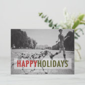 MODERN HOLIDAY | HOLIDAIRE FOTOKAART FEESTDAGENKAART (Staand voorkant)