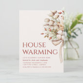 Modern Holiday Housewarming Party Uitnodigen Kaart (Staand voorkant)