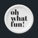 Modern Holiday Minimalist Fun Typography Papieren Bordje<br><div class="desc">Modern Holiday Minimalist Fun Typography kerstpapier - de perfecte minimalistische touch voor je moderne,  elegante,  maar leuke feestjes dit jaar!</div>