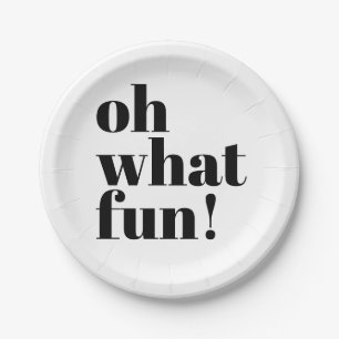 Modern Holiday Minimalist Fun Typography Papieren Bordje