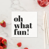 Modern Holiday Minimalist Fun Typography Servet (Insitu)