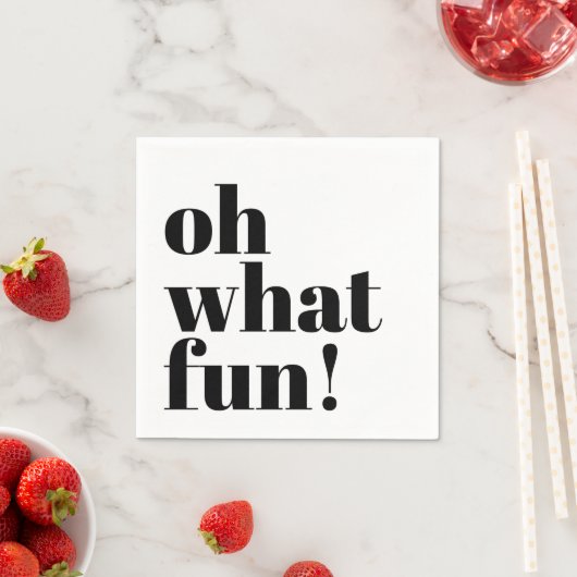 Modern Holiday Minimalist Fun Typography Servet (Insitu)