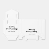 Modern Holiday Minimalist Merry Alles Bedankdoosjes (Uitgevouwen)