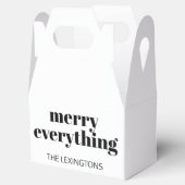 Modern Holiday Minimalist Merry Alles Bedankdoosjes (Geopend)