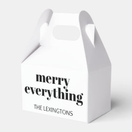 Modern Holiday Minimalist Merry Alles Bedankdoosjes