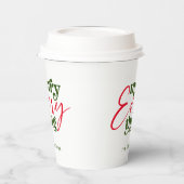 Modern Holiday Minimalist Merry Alles Papieren Bekers (Links)