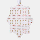 Modern Holiday Ornament Card Christmas Kaart (Links)