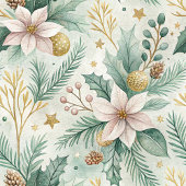 Modern Holiday Paper Plates White Poinsettia Style Papieren Bordje