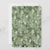 Modern Holiday Party Celebration Green Wreath gold Kaart (Achterkant)