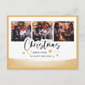 Modern Holiday Photo Briefkaart (4 afbeeldingen) (Voorkant)