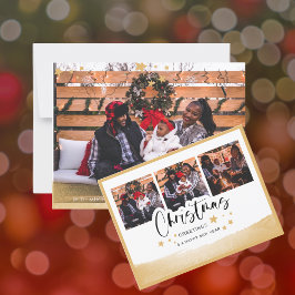 Modern Holiday Photo Briefkaart (4 afbeeldingen)